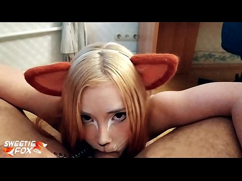 ❤️ Kitsune slikke dick en cum yn har mûle ❤️ Superseks by wy